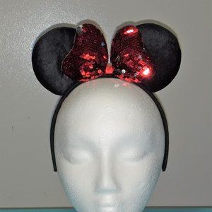 Minnie Mouse Ears Headband (Red)